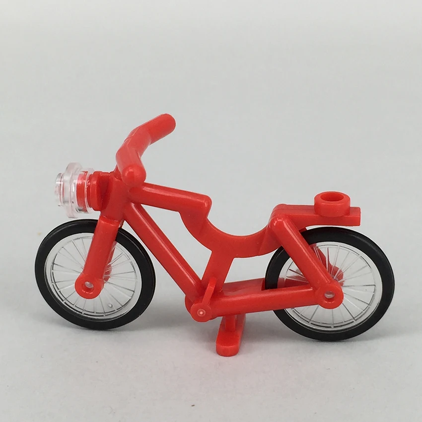 Single Legoingly Figure Accessories Building Block MOC Bicycle Bike Kit Brick Child DIY Toy Gift (4)