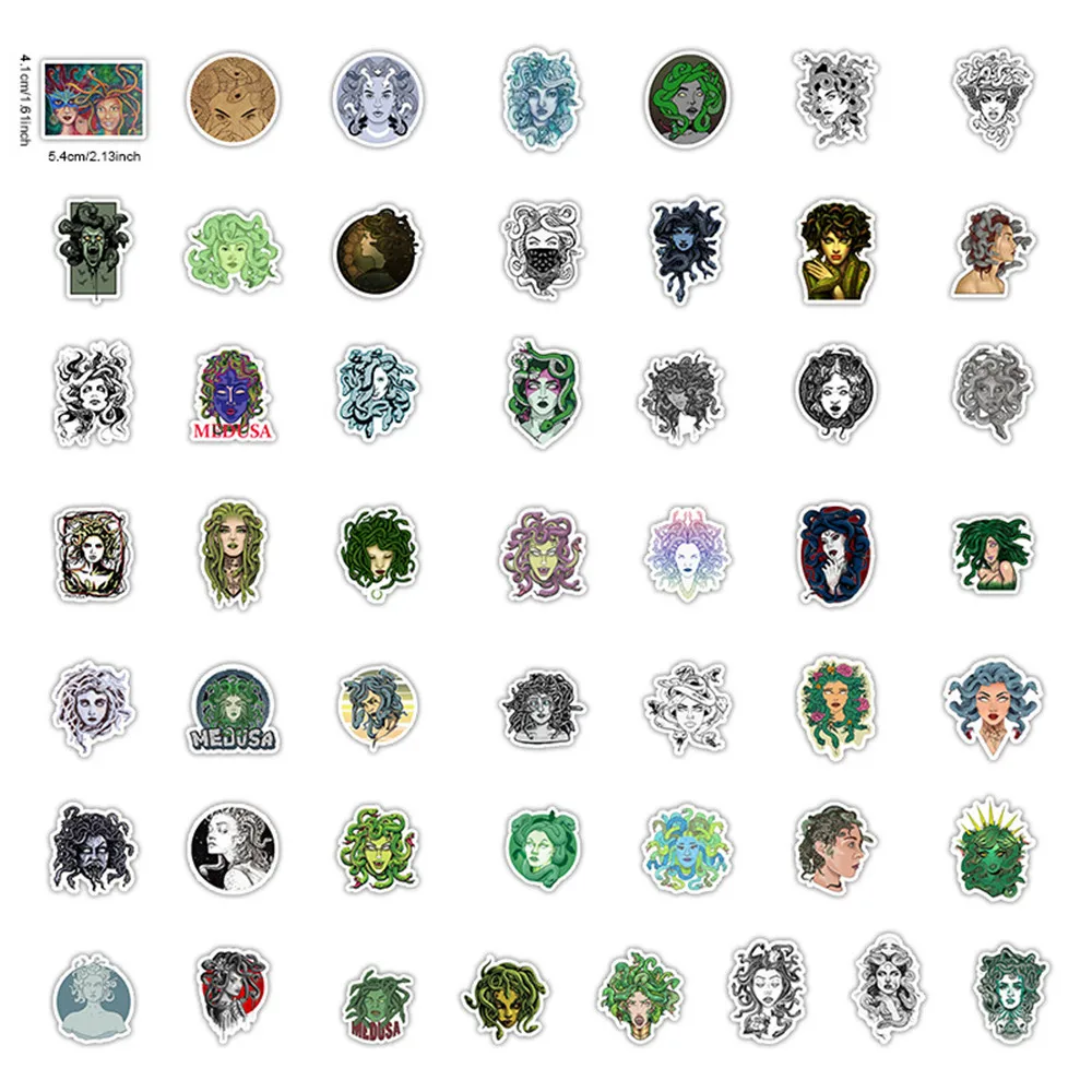 50pcs Dark Skull Skeleton Stickers For Stationery Notebooks Scrapbooking Material Gotic Sticker Vintage Aesthetic Craft Supplies