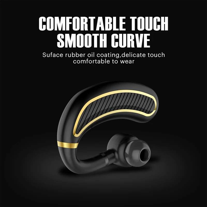K21 Handsfree Bluetooth 5 0 Earphones Business Wireless Bluetooth Headset Earhook Earphone with Mic for Driver Office Sports