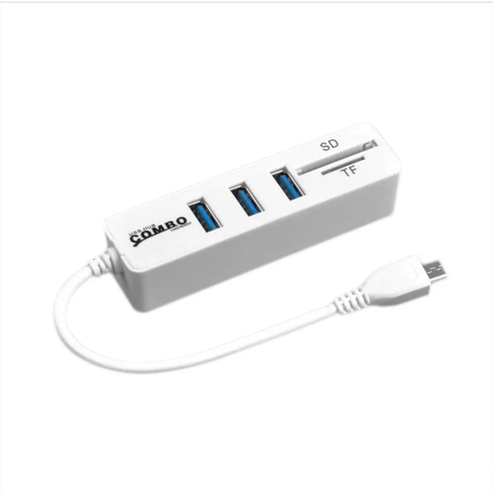 Комбо 3 порта Высокоскоростной USB 2 0 концентратор сплиттер Мульти комбо в 1 SD/TF