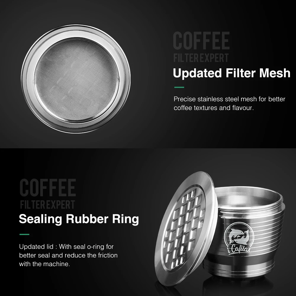 16 шт. фильтр для кофе сетка совместима с Nespresso металлический диаметр 27 мм нержавеющая сталь многоразовые капсулы DIY кофеварка
