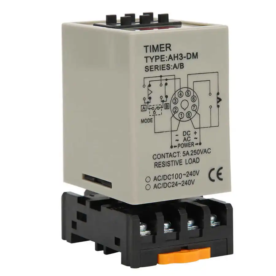 BETOR AH3-DM Digital Display Time Relay Time Controller 24V-220V AC/DC