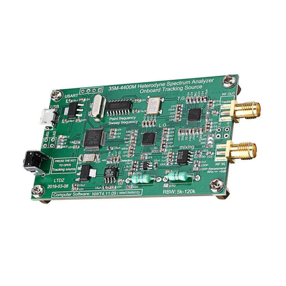 

Spectrum Analyzer USB LTDZ_35-4400M_ Signal Source Analysis With Tracking Spectrum Analyzers RF Frequency Domain Analysis Tool