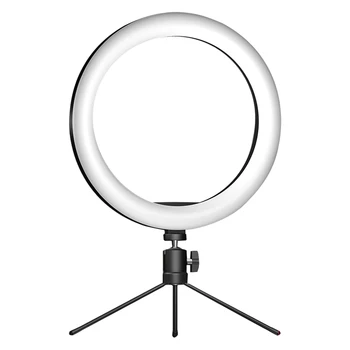 

10 Inch Ring Light with Tripod 26cm Desktop Live Fill Light Mobile Phone Selfie LED Light