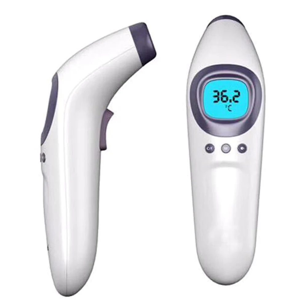 

LCD Display Handheld Accurate Non Contact Baby Adult Temperature Measurement Infrared Thermometer Forehead Ear Fever Digital