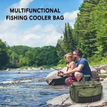 Сумка-холодильник для походов на открытом воздухе, изолированный Ланч-бокс, сумка для рыболовных снастей, Чехол Для охотничьих походов, рыболовных снастей, чехол для ловли карпа