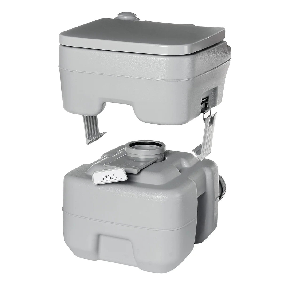 10/12/20L Portable Toilet Potty Seat Mobile Porta Potty Flushable Water with Detachable Tanks for Camping Hiking Outdoor Tools