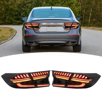 

1 Pair Smoke Dynamic Car Tail Rear Lamps Assembly LED Tail Lights Turn Signal Light Fits for Honda Accord 2018 2019 2020