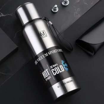 

Double Wall Thermos Cup Large Military Stainless Steel Vacuum Flask Insulation Bottle For Water Bottles Gym Sports Shaker Mug