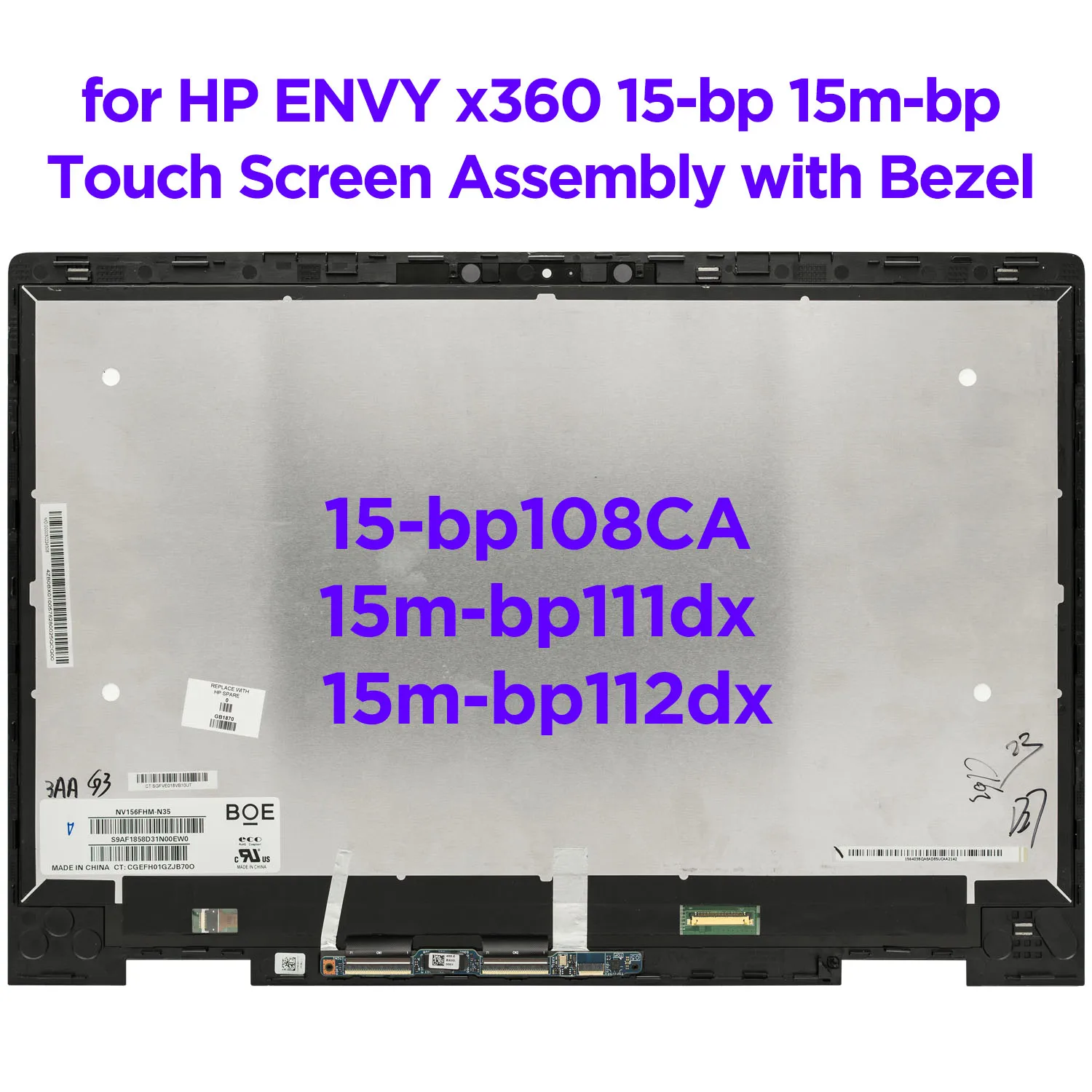 156LCDLaptopTouchScreenDigitizerAssemblyForHPENVYX36015BP