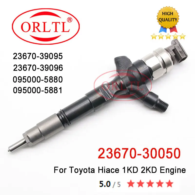 US $472.44 4 PiecesLot 0950005880 Common Rail Injector 23670 30050 Diesel Engine 2KD Fuel Injector 2367030050 2367030050
