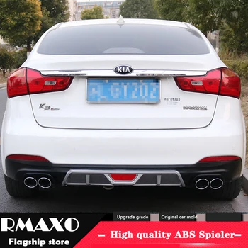 

For Kia Forte Body kit spoiler 2013-2015 For Kia Forte K3 ABS Rear lip rear spoiler front Bumper Diffuser Bumpers Protector