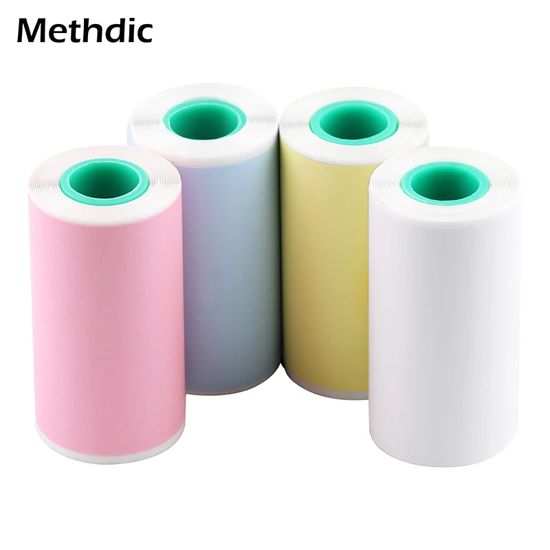 

4Pcs/Set Colorful Self-Adhesive Thermal Printing Paper 10 Meters for Small Pos Machine