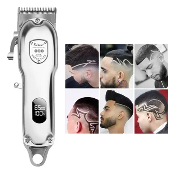 

Hair Clipper LCD Digital Display Retro Oil Head Electric Clipper Rechargeable Hair Clipper Hair Salon Strong Electric Fader USB