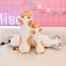 50/70/90cm Long Cotton Cute Plush Toys Plush Stuffed Animals Toys Kawaii Doll Anime Bear Room Decor Soft Stuffed Sleeping Pillow