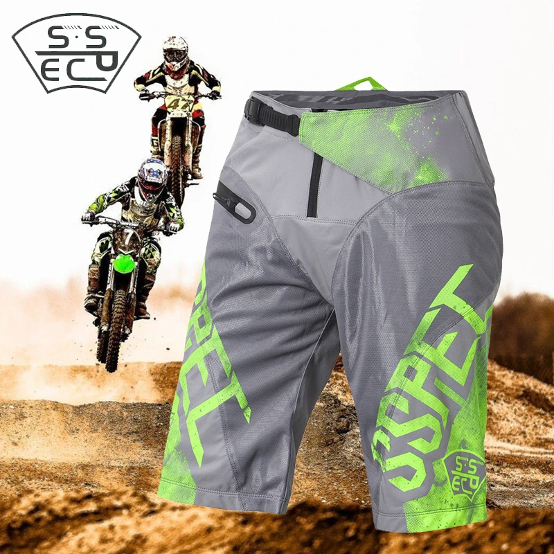 SSPEC pantalones cortos de Motocross para hombre, pantalones para bicicleta de montaña, todoterreno, MTB, ATV, MX, DH|Pantalones cortos| - AliExpress