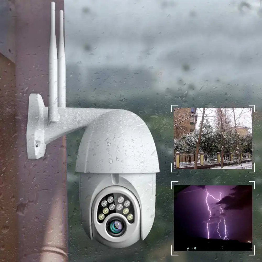 Bakeey 1080P PTZ 4X зум Безопасности Смарт wifi IP камера 10 светодиодный открытый водонепроницаемый скоростной Купол CCTV монитор детский видеоняни