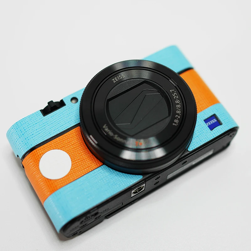 Камера из натуральной кожи с декорированием Стикеры для sony Rx100 Rx100II Rx100M3 M4 M5 M6