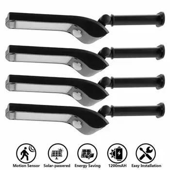 

4pcs 36LED Solar Wall Street Light Outdoor Waterproof IP65 PIR Motion Sensor Solar Power Wall Lamp Four-Sided Floodlight Ultra