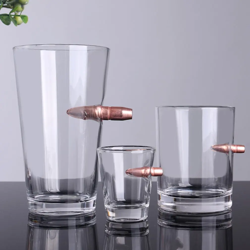 Европа и Америка с пулями стаканы для виски креативные стеклянные чашки воды личности бокал для вина es чашки