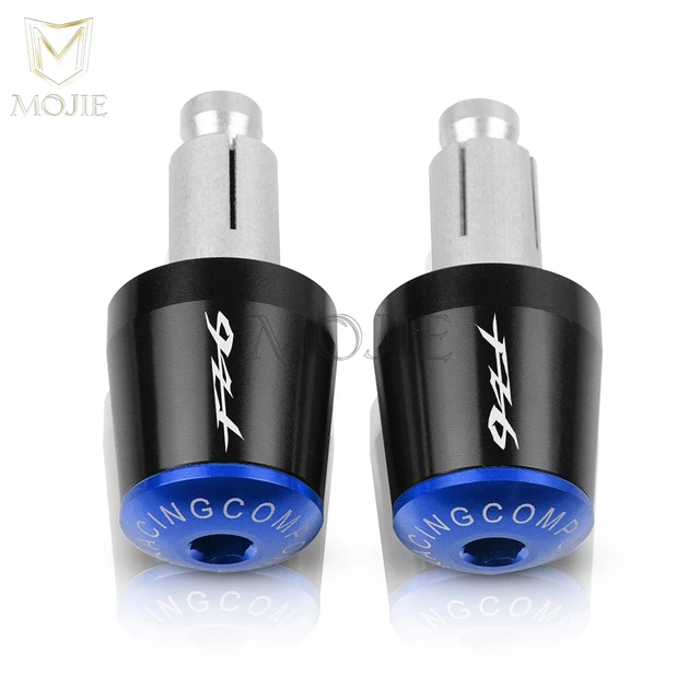 22mm Motorcycle Handlebar Grips End Handle Bar Cap End Plug For YAMAHA FZ6 FAZER FAZER600 FZ6S FZ6N FZ6S2 FZ6R S2 SJ6S FZ600 Black Blue