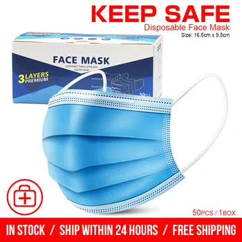 

Fast Delivery Disposable Mask Non-Woven Face Mouth Masks Anti-Dust Meltblown Cloth Masks Earloops Anti-pollution Filter Masks