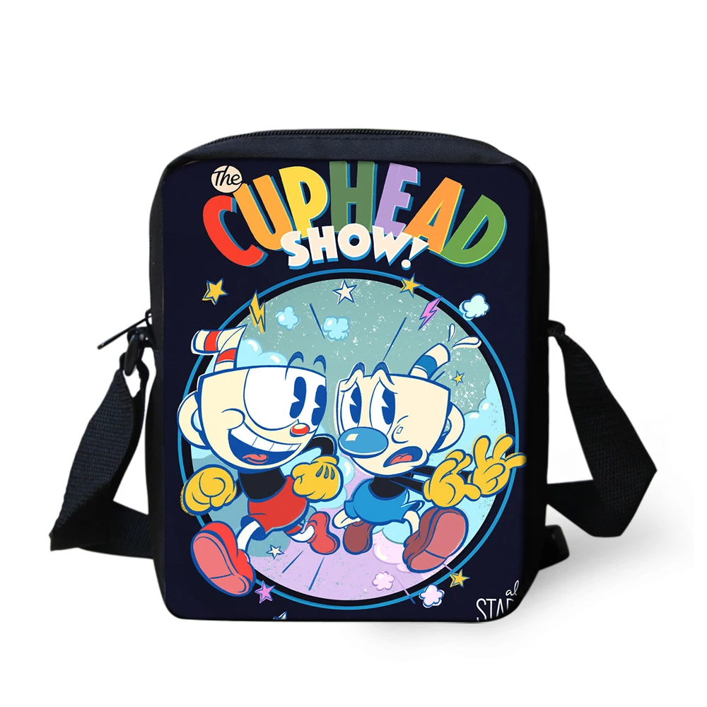 3 шт./компл. игра Кубок Mugman школьный рюкзак для мальчиков-подростков 16 дюймов рюкзак для малышей и детей постарше студенческий ранец Mochila - Цвет: CDGX2007E