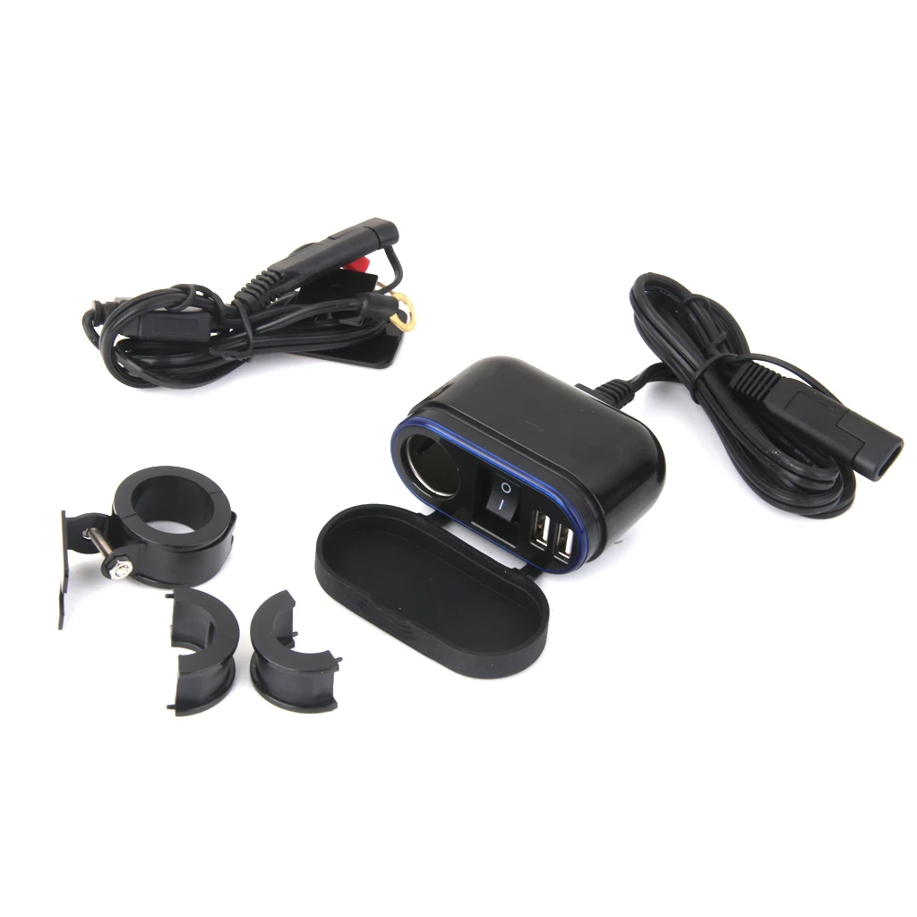 12V 120w Водонепроницаемый 2 USB порт руль прикуривателя и переключатель управления