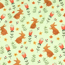 Полуярд импорт простая хлопковая ткань с принтом маленького кролика ручной работы DIY одежды платье Ткань хлопок CR-56