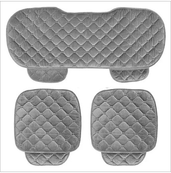 

5 Seats Car Seat Covers Set For Front Back Seat Chair Set Women Cute Car seat cushion Soft Silk Velvet