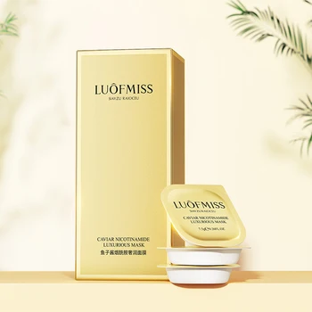 

6 Pieces Caviar Nicotinamide Luxurious Mask Anti-Aging Moisturizing Oil-control Whitening Depth Replenishment Sleeping Mask
