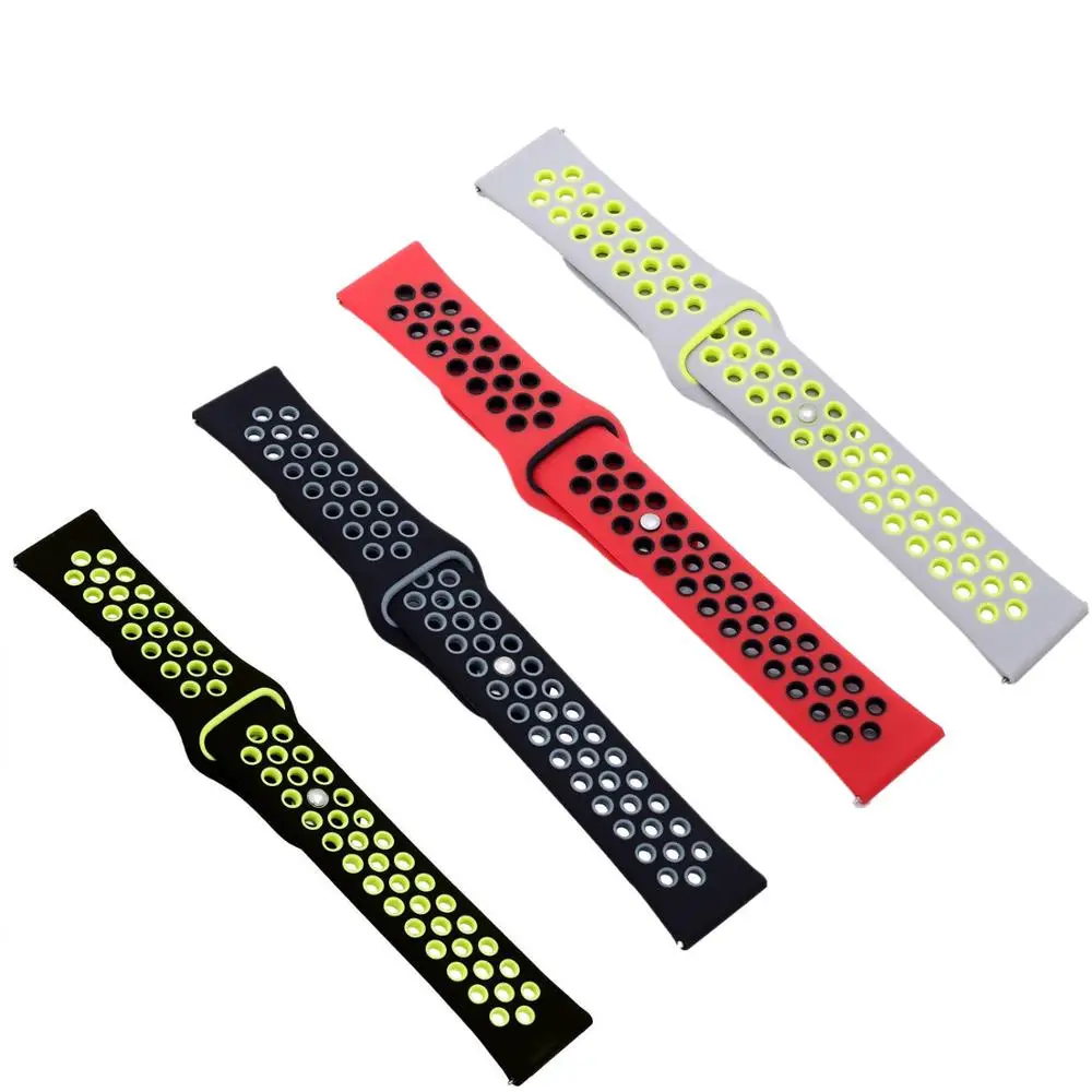 20mm/22mm Silicone band For Amazfit GTS 2/2e Mini/3/GTR 3 Pro 42mm/47mm/GTR2/stratos 2/3 Sport Watch Bracelet Amazfit bip strap 5