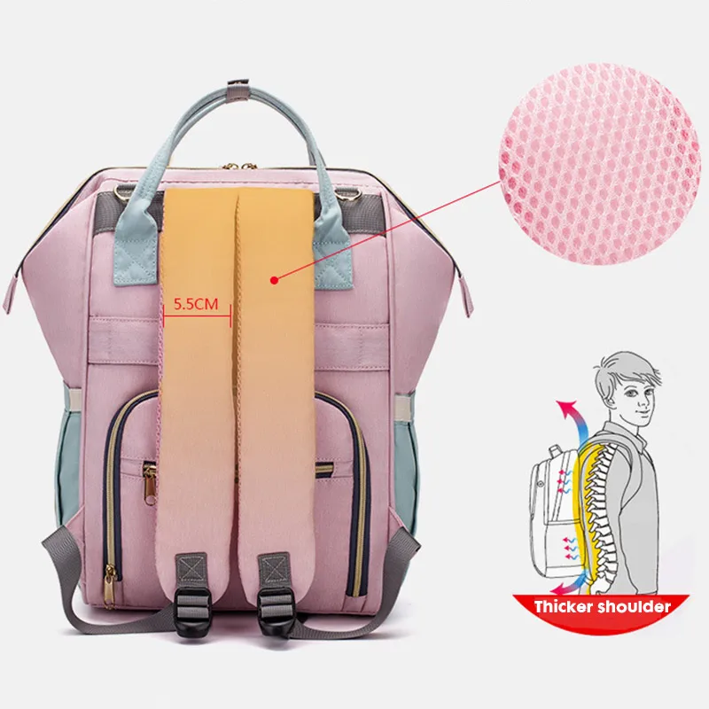 Lequeen Мумия подгузник для беременных Рюкзак Детские пеленки пеленания сумки для путешествий Органайзер влажная сумка для детской коляски большой емкости
