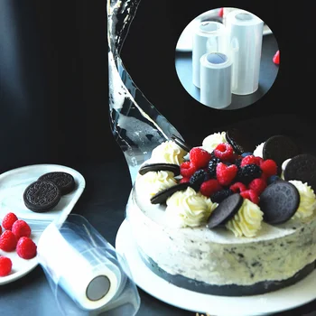 

DIY Cake Collar PET Transparent Soft Clear Surrounding Edge Wrapping Tape Baking Dessert Cake Decorating Tool Accessories