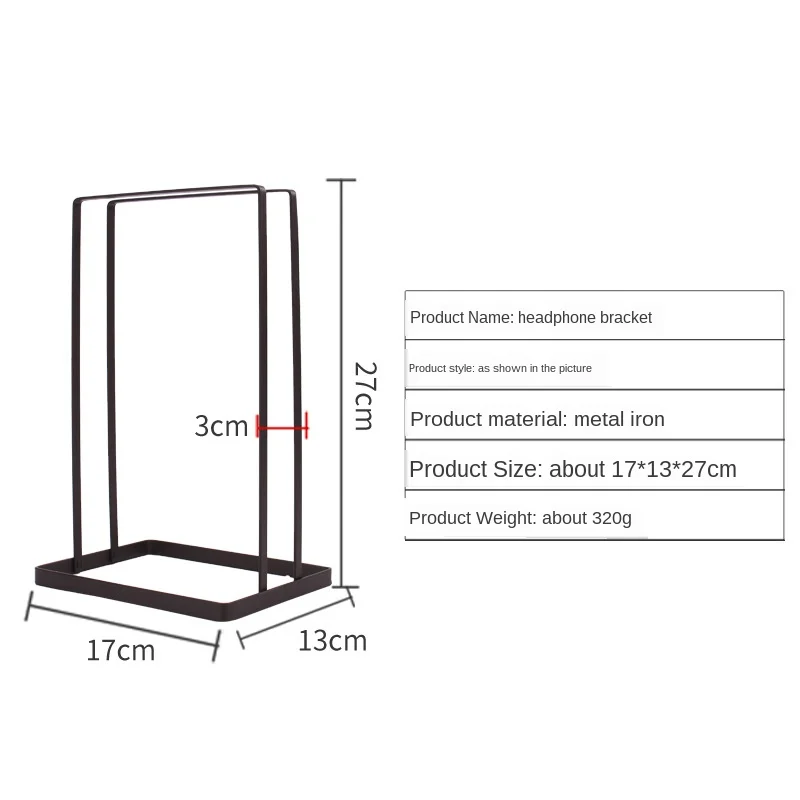 Headphone Holder Bracket Metal Headphone Holder Bracket Creative Office Headphone Bracket Mounted Headset Rack Bracket