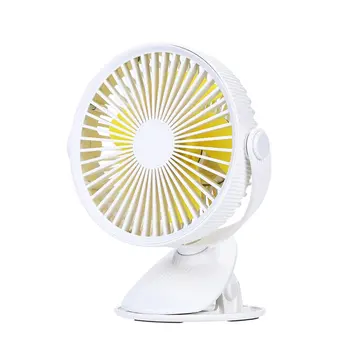 

Mini Rechargeable USB Small Fan Student Stroller Office Portable Bedside Mute Desktop Clips fan 360-degree rotation