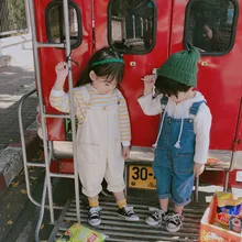 Ковбойские подтяжки для мальчиков и девочек г. стиль, Детские весенне-летние штаны на подтяжках Подвеска для детей свободный вариант