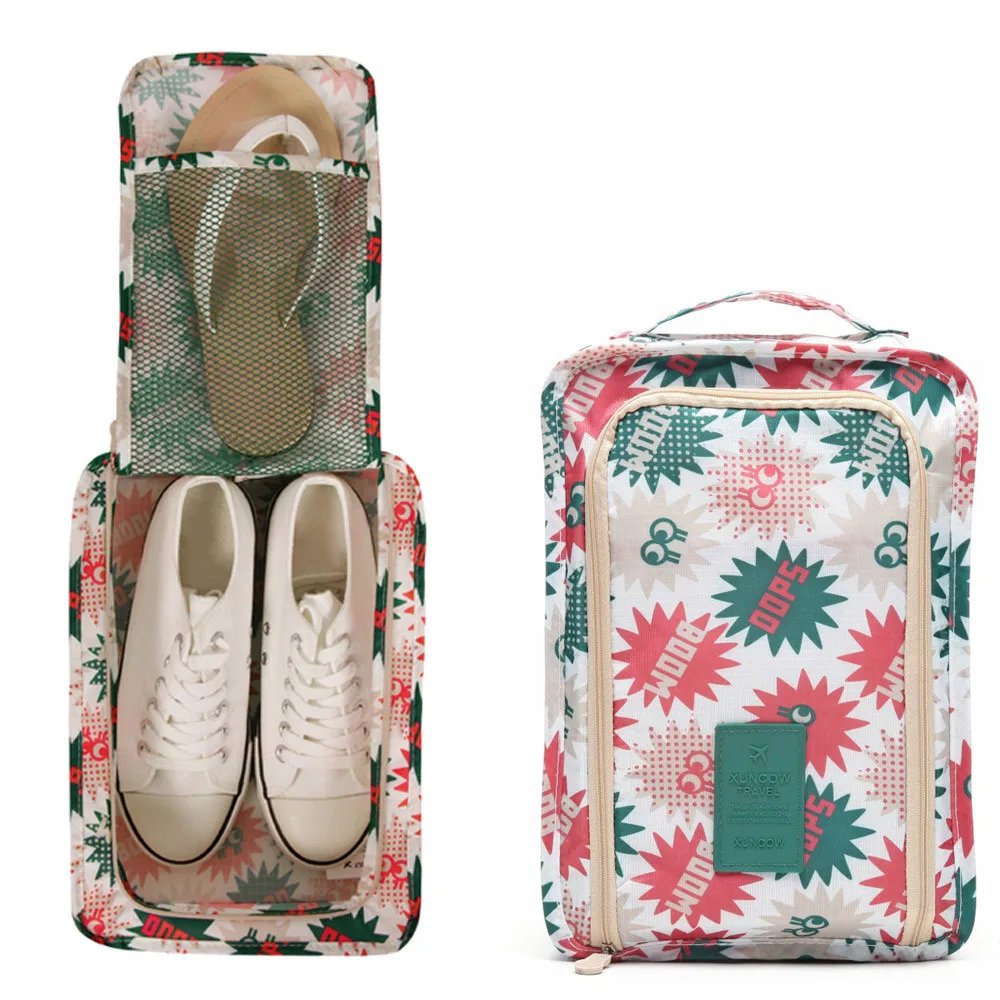 Portable Travel shoe bag Zip view window Pouch Storage waterproof Organizer W805