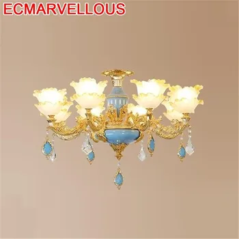 

E Pendente Sala De Jantar Lustre Para Quarto Nordic Crystal Deco Maison Hanging Lamp Lampen Modern Luminaria Pendant Light