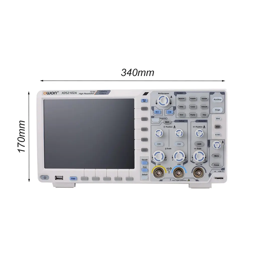 2 канала глубокой памяти ЖК-дисплей цифровой осциллограф Scopemeter Scope Meter 100 МГц 1GSa/s