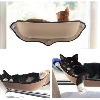 

Pet Hanging Beds Cat Sunny Seat Window Mount Pet Cat Hammock Chair Comfortable Cat Pet Bed Shelf Seat Beds Warm Ferret Cage