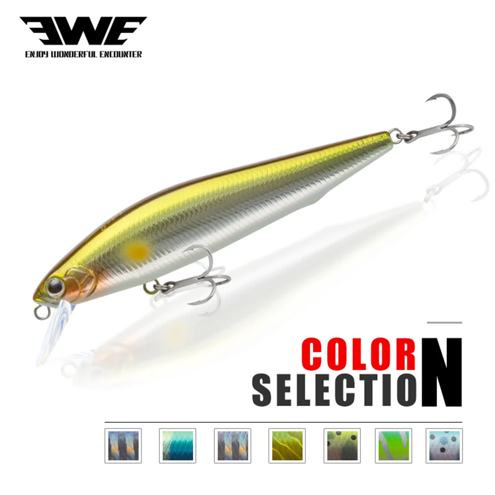 EWE 65/80/100mm 7/10/14g AR C Jerkbait Wobblers Trout Lure Slow Sinking