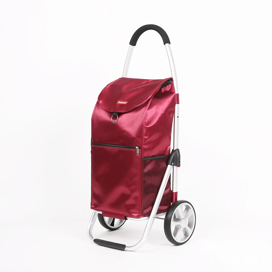  Aluminum alloy shopping cart vegetable cart building-climbing trolley portable trolley folding pull