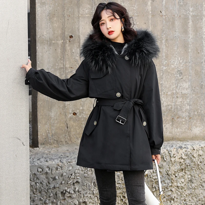Broad wife half high collar knitted dress autumn