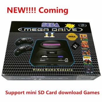 

2020 New Arrival Black Color PAL Version EU Plug Game Consoles Fit For Sega MD2 TV Video Game Console Classic Card 16 Bit Boy