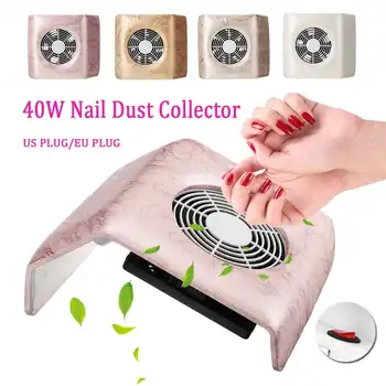 

40W Nail Dust Collector Vacuum Cleaner Manicure Set Machine UV Gel Nail Polish Cleaner Manicure Tools Nail Suction Dust Cleaner