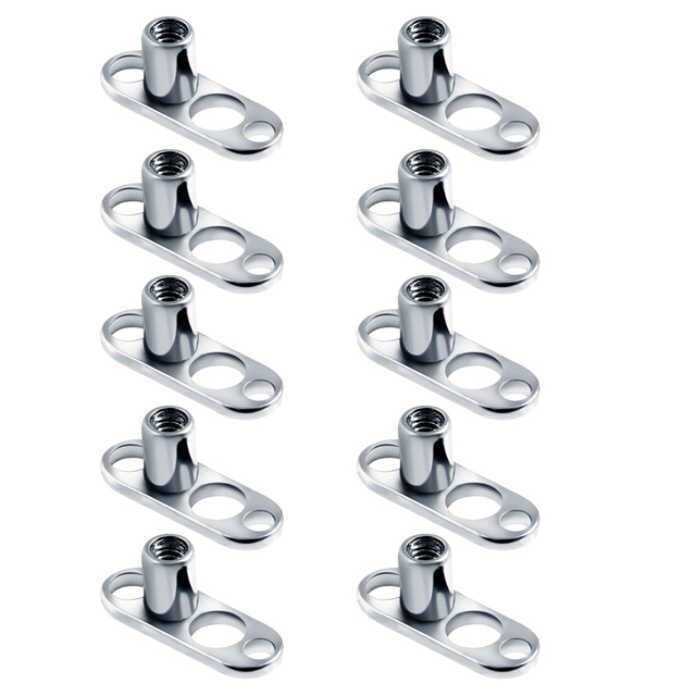 G23 Titanium Micro Dermal Piercings Set Dermal Anchor Base Skinner Diver Dermal Base Sexy Body Piercings Jewelry 14G