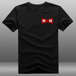New t-shirt  Red Ribbon Army LOGO Anime Cartoon men t shirt summer cotton Tees Tops