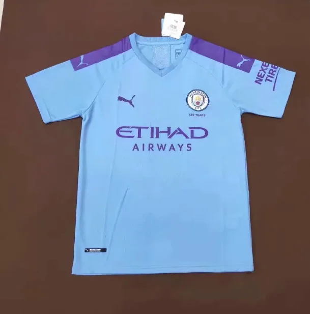 19 20 Горячая Распродажа manchesting город для взрослых Футбол Джерси DE BRUYNE KUN AGUERO G. JESUS SANE Манчестерский город Размер S-4XL Джерси