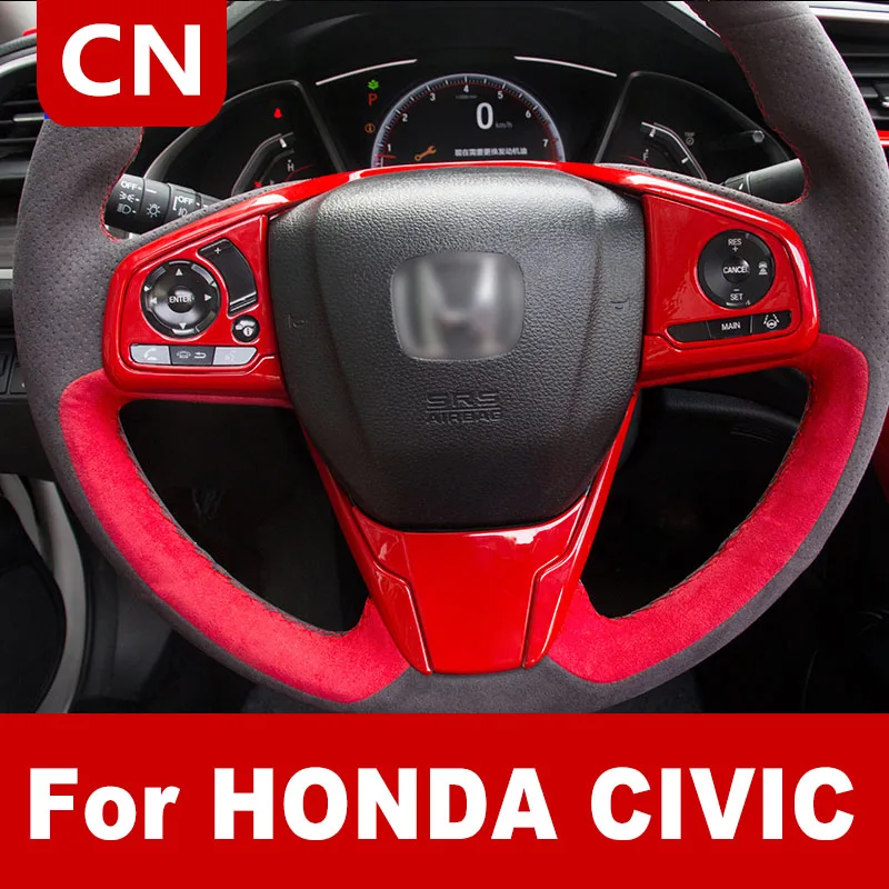 Red Steering Wheel Frame For Honda Civic 10th 20162020 Passion
